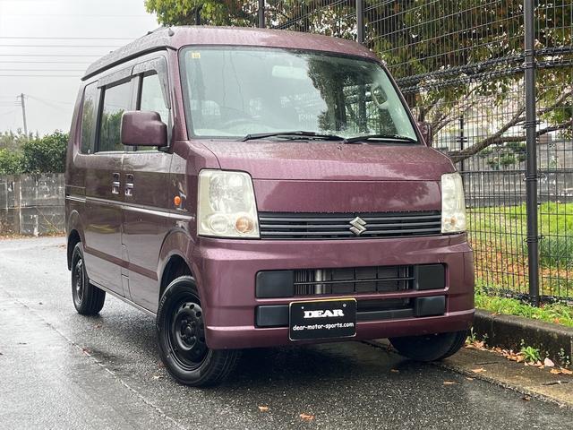 エブリイワゴン JPターボ（スズキ）【中古】 中古車 軽自動車 ワイン 赤色 2WD ガソリン