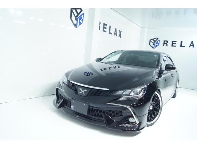 中古車 セダン ブラック 黒色 2WD ガソリン GRX130 マークX専門店■マークXカスタム■マークXローダウン ■1年保証付■車検付■陸送費無料■新品アルミ■新品車高調■関西マークX