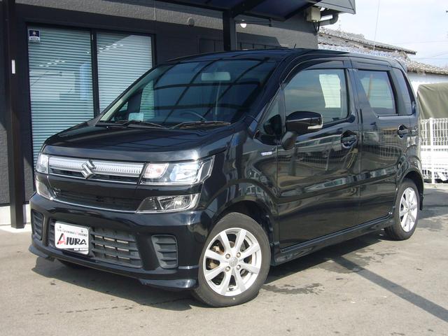 中古車 軽自動車 ブラック 黒色 2WD ハイブリッド MH55S バックカメラ付！あなたの駐車をサポート☆ ABS　ESC　アルミホイール　衝突安全ボディ　エアコン