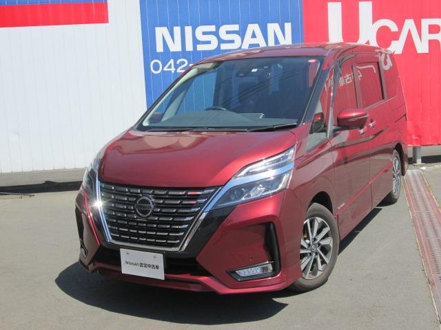 セレナ ハイウェイスターV（日産）【中古】 中古車 ミニバン/ワンボックス レッド 赤色 2WD ハイブリッド