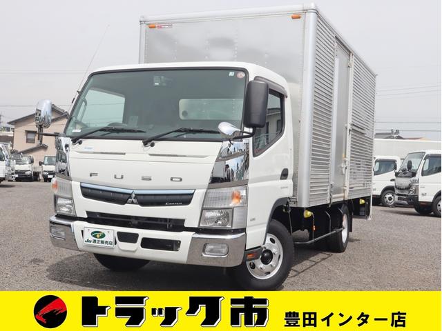 中古車 バス・トラック ホワイト 白色 2WD 軽油 FEB50 最大積載量2t　車輌総重量5．635t　保証書　取説 アルミバン　ワイドロング全低床　サイド扉　ラッシング　スタッドレスタイヤ