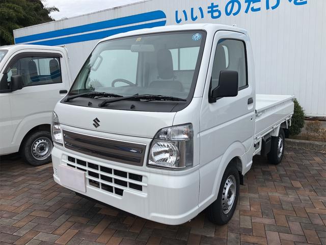 中古車 軽トラック/軽バン ホワイト 白色 4WD ガソリン DA16T 滑りやすい状況の道路でも4WDなら安心！