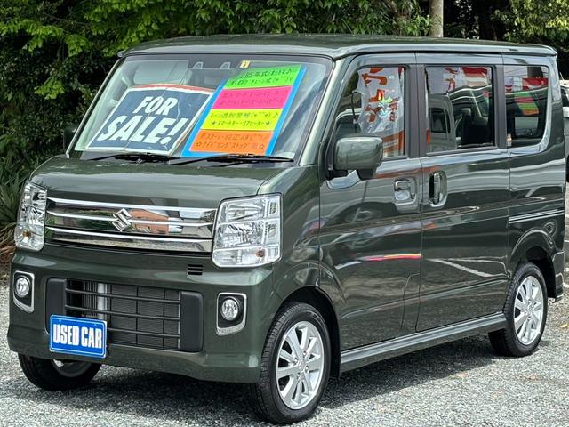 エブリイワゴン PZターボ（スズキ）【中古】 中古車 軽自動車 グリーン 緑色 2WD ガソリン