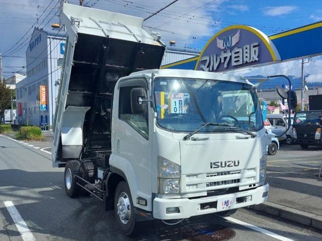 中古車 バス・トラック ホワイト 白色 2WD 軽油 FRR90S1 3．85tダンプ　外装板金ペイント　電動コボレーン　キーレス