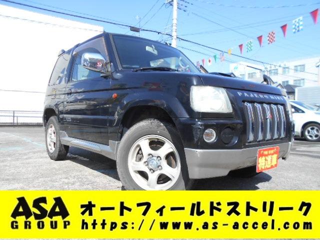 パジェロミニ デューク（三菱）【中古】 中古車 軽自動車 ブラック 黒色 4WD ガソリン