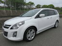 中古車 ミニバン/ワンボックス ホワイト 白色 2WD ガソリン LY3P 8人乗り　プリクラッシュ　本革シート　前後ドラレコ 両側パワスラ　ETC　HDDナビ　フルセグ　バックカメラ　HID　AW