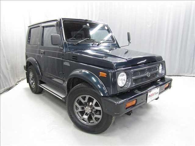 中古車 SUV・クロカン グリーン 緑色 4WD ガソリン JB31W 全国陸送対応いたします！詳しくはスタッフまで！ 本州仕入　錆少ない　フルノーマル　MOMOステアリング　背面タイヤ