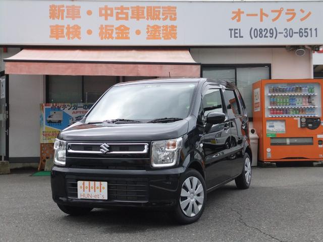 中古車 軽自動車 ブラック 黒色 2WD ハイブリッド MH55S スズキワゴンRのハイブリッドFXです！ ナビは装備されていてラジオ／ワンセグTV／Bluetooth使用可