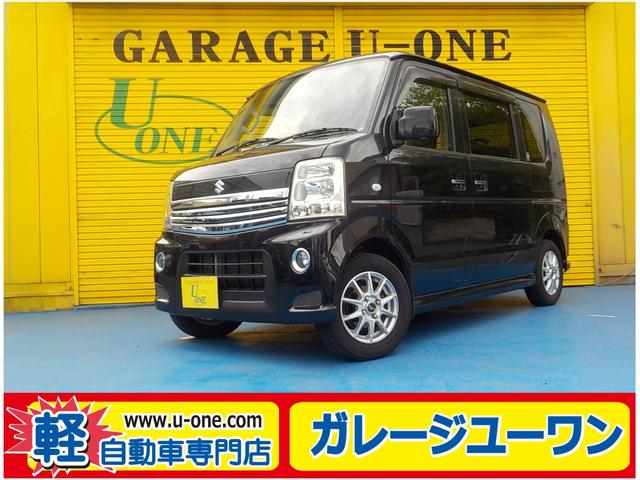 エブリイワゴン PZターボ（スズキ）【中古】 中古車 軽自動車 ブラック 黒色 2WD ガソリン