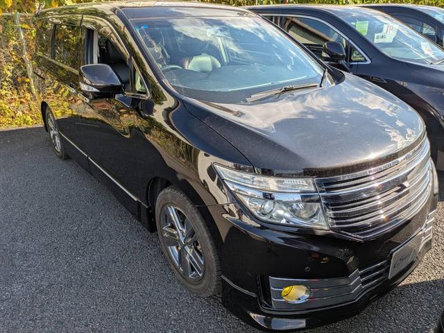 日産 エルグランド ライダー 黒本革シート パワーシート [中古] AT