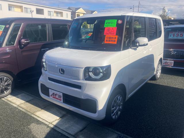 中古車 軽自動車 ホワイト 白色 4WD ガソリン JF6 4WD！届出済未使用車！両側電動スライドドア、 衝突被害軽減ブレーキ、クリアランスソナー、レーンアシスト、シートヒーター