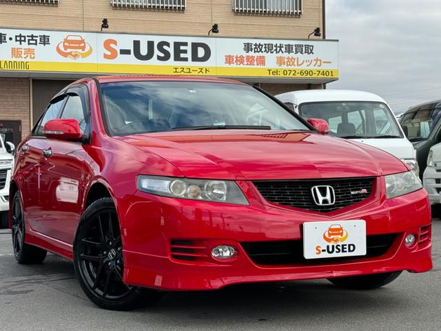 中古車 セダン レッド 赤色 2WD ガソリン CL7 ◆フロア6速MT◆レカロシート◆インターナビ