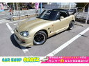 中古車 オープンカー ゴールド・シルバー 金色 銀色 2WD ガソリン EA11R 無事故4点！ゴールド全塗！5MTターボ！タイベル済！ ハードトップ！外ボンネット！Rウイング！黒革！ナルディH！車検R7．12