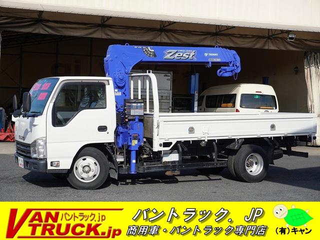 中古車 バス・トラック ホワイト 白色 2WD 軽油 NKR85AR 13992 標準ロング　4段クレーン　2t　ラジコン　2．6t吊　フックイン　タダノ