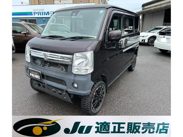 エブリイワゴン JPターボ（スズキ）【中古】 中古車 軽自動車 パープル 紫色 4WD ガソリン