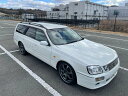 中古車 ステーションワゴン ホワイト 白色 2WD ガソリン WGC34 FRターボ！5速ミッション！車高調マフラーLSD ステージアFRターボ入庫！5速公認！LSD付きドリフトOK！