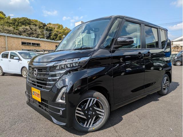 ルークス ハイウェイスター X（日産）【中古】 中古車 軽自動車 ブラック 黒色 2WD ハイブリッド