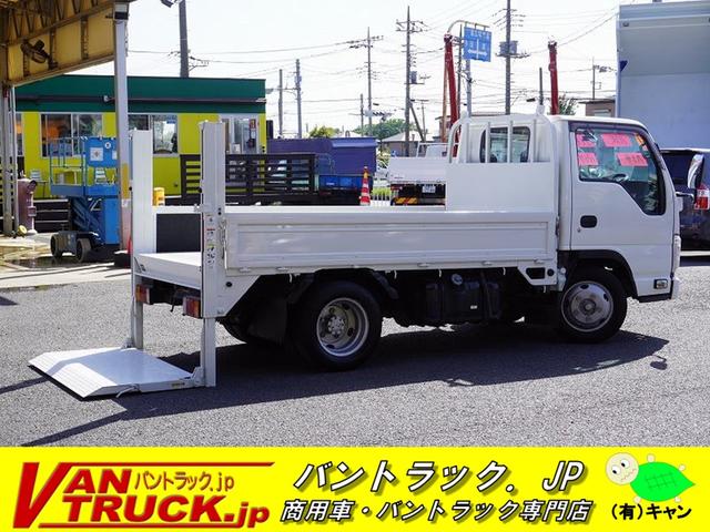 中古車 バス・トラック ホワイト 白色 2WD 軽油 LKR85A 14133 10尺　平ボディー　垂直リフト　2トン　全低床　ナビ　ETC　床鉄板張り