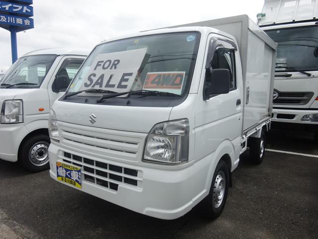 中古車 軽トラック/軽バン ホワイト 白色 4WD ガソリン DA16T 働く車専門店！バス・トラック・特殊車輌等の在庫多数！ 左右スライドドア！リア観音開き！