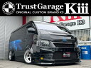 中古車 ミニバン/ワンボックス ブラック 黒色 2WD ガソリン TRH214W改 ワゴンGL　　セカンドハウスフルエアロ　4型顔面移植 ボルドワールドエアサス　ファブレス18AW　内装ベットキット