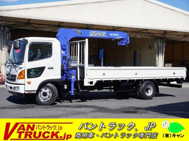 中古車 バス・トラック ホワイト 白色 2WD 軽油 FC9JKAP 13964 4トン　標準幅　4段クレーン　5．4m長　ラジコン　2．55t積　ETC