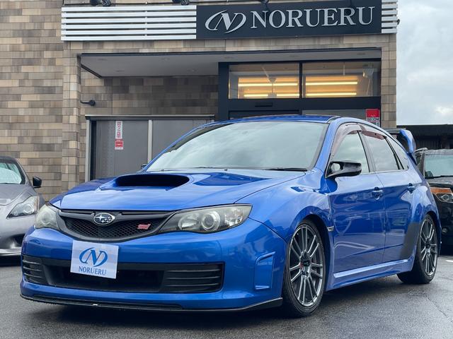 中古車 コンパクトカー ブルー 青色 4WD ガソリン GRB STi18AW　STiマフラー　STiタワーバー HKSキャタライザー　ENDLESS車高調　HKSブーコン　リアウィング