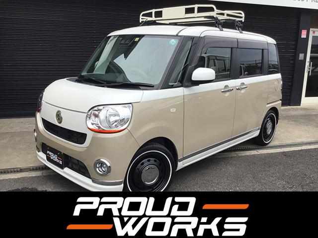 中古車 軽自動車 ブラウン 茶色 2WD ガソリン LA800S コンディションの良いムーヴキャンバス！ 人気カラーのベージュツートン入荷です