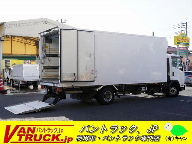 中古車 バス・トラック ホワイト 白色 2WD 軽油 FRR90S2 13865 4t　冷凍車　リーフ　格納ゲート　低温　サイド扉　床縞板　リア三枚扉