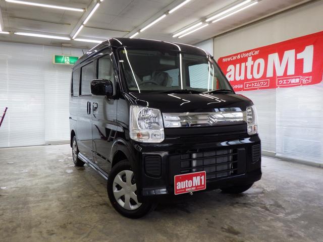 中古車 軽自動車 ブラック 黒色 4WD ガソリン DA17W スズキセーフティサポート！ライトレベライザー！ESP 運転席シートヒーター！ミラーヒーター！アイドリングストップ！Rヒーター！