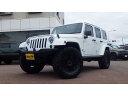 中古車 SUV・クロカン ホワイト 白色 4WD ガソリン JK36L リフトUP・トレイルグラップラーMT・前後ラテラル F＆Rバンパー・4本出マフラー・LEDヘッド＆ウィンカー＆マーカー