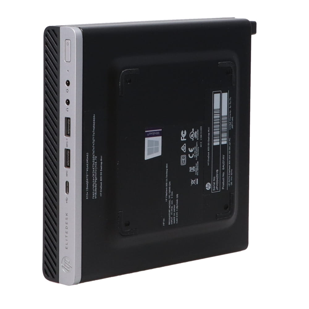 樂天商城 - HP EliteDesk 800 G5 DM(Win11x64) 中古 Core i5-2.2GHz(9500T)/メモリ8GB/HDD500GB/超小型 [C:並品] 2019年頃購入