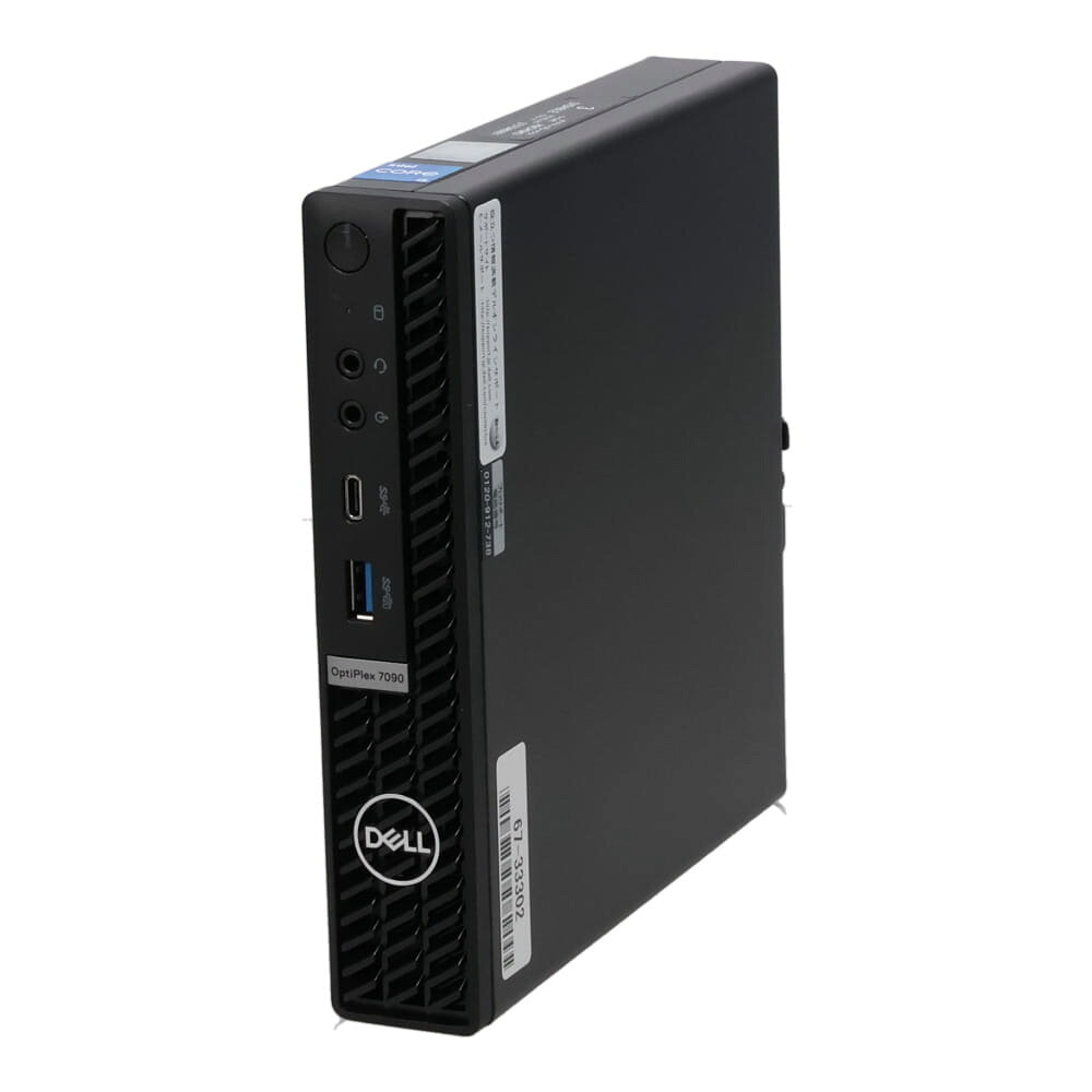 商品番号5725875b 種別中古デスクトップパソコン 分類デスクトップ メーカDELL シリーズ名Optiplex7090 型名1500Micro OSWindows11 Pro 64bit CPUCore i5-1.5GHz (i5-11500T) CPU世代第11世代 メモリ8GB M.2 PCIe NVMe メモリソケット数増設不可 ストレージ256GB SSD グラフィックIntel UHD Graphics 750 光学ドライブ非搭載 インターフェースUSB3.2(A)*5, USB3.2(C)*1, DisplayPort*2 ネットワーク10/100/1000LAN　※無線LAN, Bluetoothは搭載しておりません 商品ランクB ランクの目安はこちらをご覧下さい。 商品状態Aランクよりもキズや使用感のある商品 付属品WPS Office 2 Standard,キーボード,マウス,電源コード 保証期間12ヵ月 備考※バリュー品と同時購入できません。別々にご注文をお願いいたします。※商品名の「20**年頃」表記は当社購入年となり、商品によって前後する場合があります。※増設用のマウンタ、ネジ、ケーブルは付属しておりません。中古パソコンなら Qualit! きれい 安い 安心の12ヵ月保証付き!