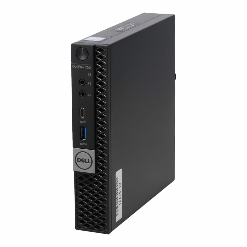 DELL Optiplex 7070 Micro (Win11x64) 中古 Core i5-2.2GHz(9500T)/メモリ8GB/SSD256GB/超小型 [訳あり品]