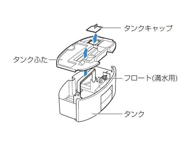 Panasonic　パナソニック除湿機・除湿乾燥機用　タンク（完）部品コード：FFJ1650035