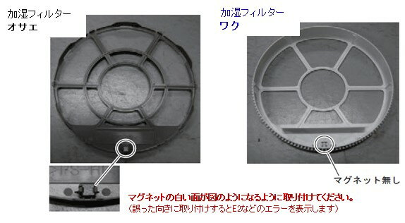 SHARP　シャープ加湿空気清浄機用　加湿フィルタ枠セット＜マグネット1個付き＞部品コード：KASHITSUFILTERWAKU-4