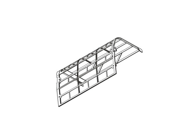 【メール便対応可能】（2枚まで）　Panasonic　パナソニック部品コード：CWD001332　エアフィルタ（左側用）　エアコン用部品【定】