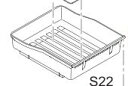 Panasonic パナソニック冷蔵庫用 上段冷凍室ケース部品コード:ARAHCJ600010