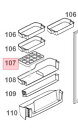 【メール便対応可能】Panasonic　パナソニック冷蔵庫・冷凍庫用　エッグトレイ部品コード：CNRAD-180860（画像：107番）【定】