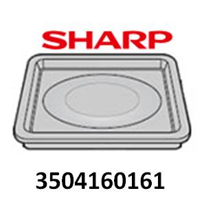 SHARP　シャープ　ウォーターオーブン用　角皿　ヘルシオ部品コード：3504160161　対応機種:AX-G1-N　AX-G1-R　AX-GX1-R　AX-GX1-W　AX-L1-W　AX-LY1-S　AX-S1-R　AX-S1-W　AX-SE5-R　AX-SE5-W