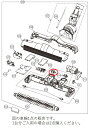 【メール便対応可能】TOSHIBA 東芝 掃除機 クリーナー用 ブラシ用後車輪 1点 4145G059 交換部品 【宅コ】【定】