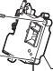 Panasonic　パナソニック　洗濯機用　ふたロックスイッチ部品コード：AXW1619-8RU0 (ロック解除用ひも含む)純正部品