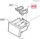 【1点までメール便対応可能】Panasonic パナソニック洗濯機用 リンスケースふた部品コード:AXW2192A3LN0(画像:A19のみ)【定】