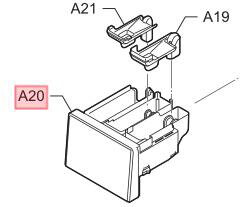 Panasonic　パナソニック洗濯機用　洗剤入れ部品コード：AXW2151H3LN5（画像：A19、A20、A21）