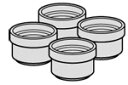 SHARP シャープ 洗濯機用 脚カバーセット部品コード:2101100352