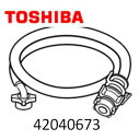 TOSHIBA 東芝 洗濯機 衣類乾燥機 給水ホース ホース継手 0.8m42040673