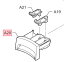 Panasonic　パナソニック洗濯機用　洗剤入れ部品コード：AXW2151W3LP0　（画像：A19、 A20、A21を含む）
