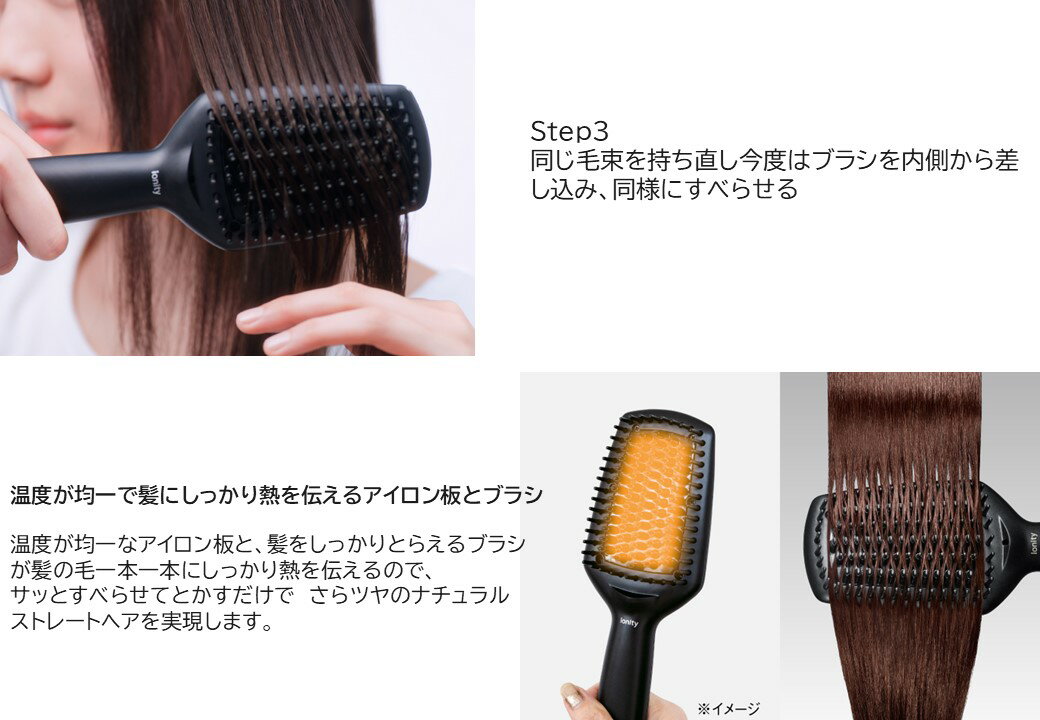 Panasonic　パナソニック　ブラシストレートアイロン イオニティシリーズ　EH-HS21