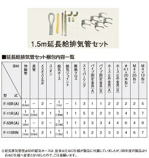 サンポット 別売部品 FF式石油暖房機 給排気管1m延長セット FR