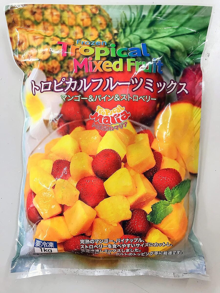 送料無料 トロピカル マリア フルーツミックス 1kg (マンゴー、パイナップル、ストロベリー)  大容量