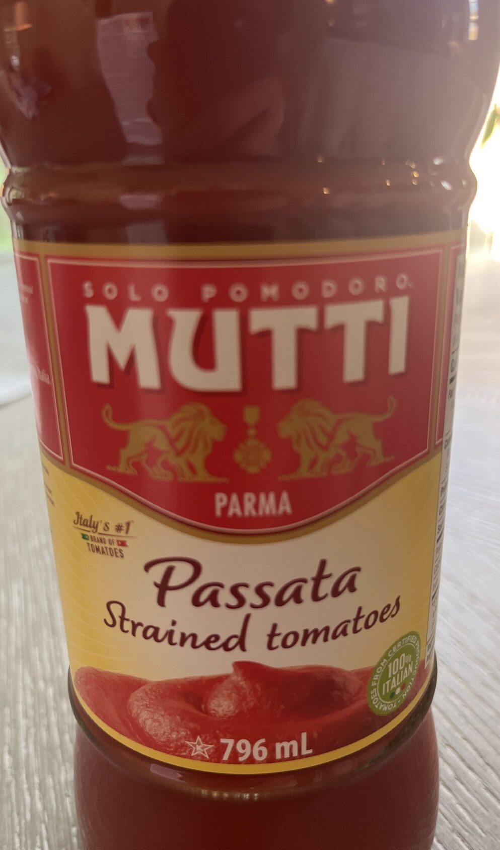 MUTTI トマトピューレ 796ml x 6セット 瓶詰 料理 コストコ イタリア パスタソース